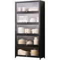 Modern Dining Room Display Cabinet with Doors and Storage