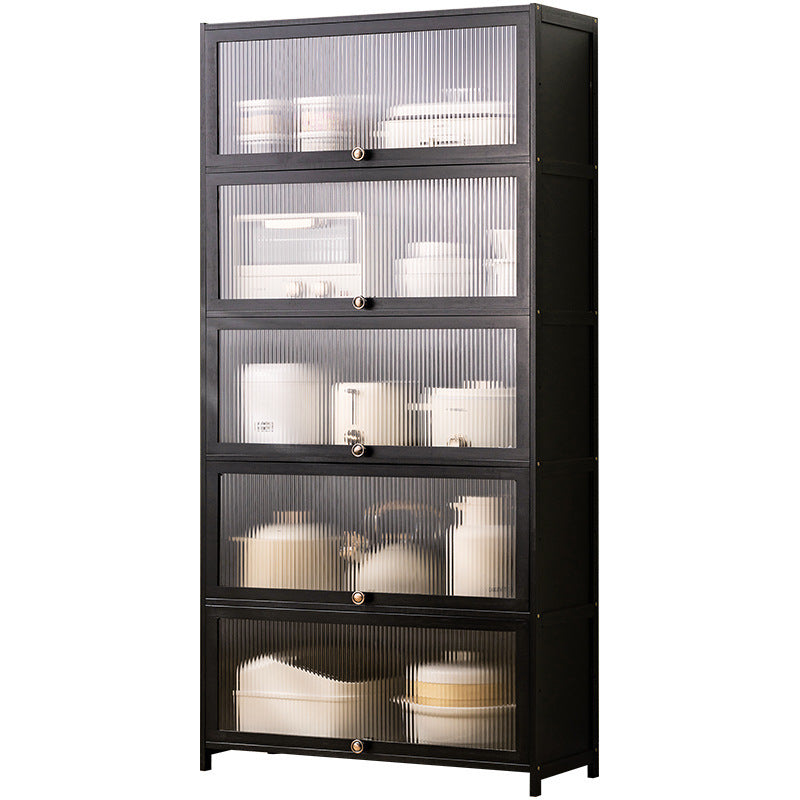 Modern Dining Room Display Cabinet with Doors and Storage