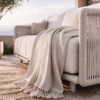 71'' Minimalist Woven Rope 3-Seater Outdoor Sofa
