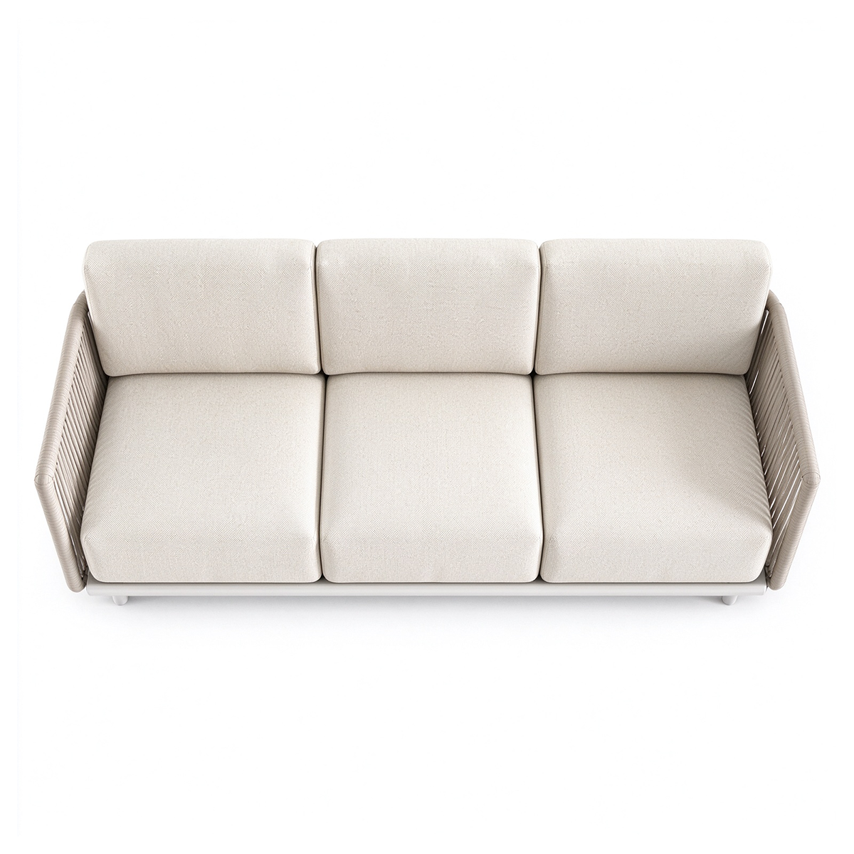 71'' Minimalist Woven Rope 3-Seater Outdoor Sofa