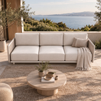 71'' Minimalist Woven Rope 3-Seater Outdoor Sofa