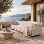 71'' Minimalist Woven Rope 3-Seater Outdoor Sofa