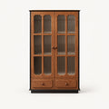 Antique-Style Solid Wood Wine Storage Cabinet