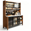 Modern Solid Wood Display Sideboard Wall Mount Storage Cabinet Multi-Functional