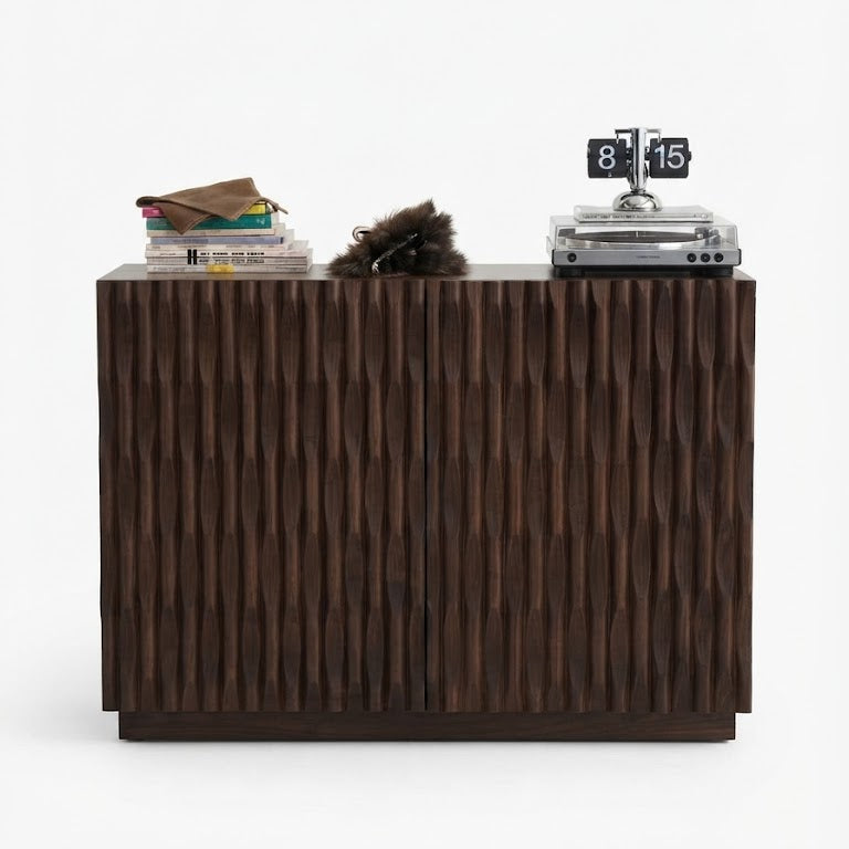 Transitional Solid Wood Sideboard with Storage Cabinet