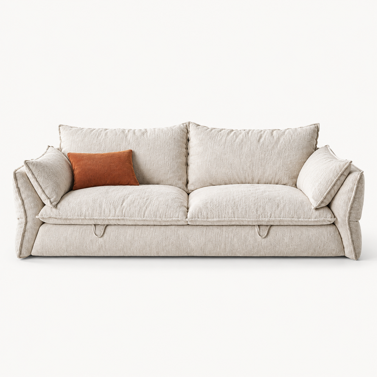 Retro Pull-Out Sofa Bed for Small Spaces