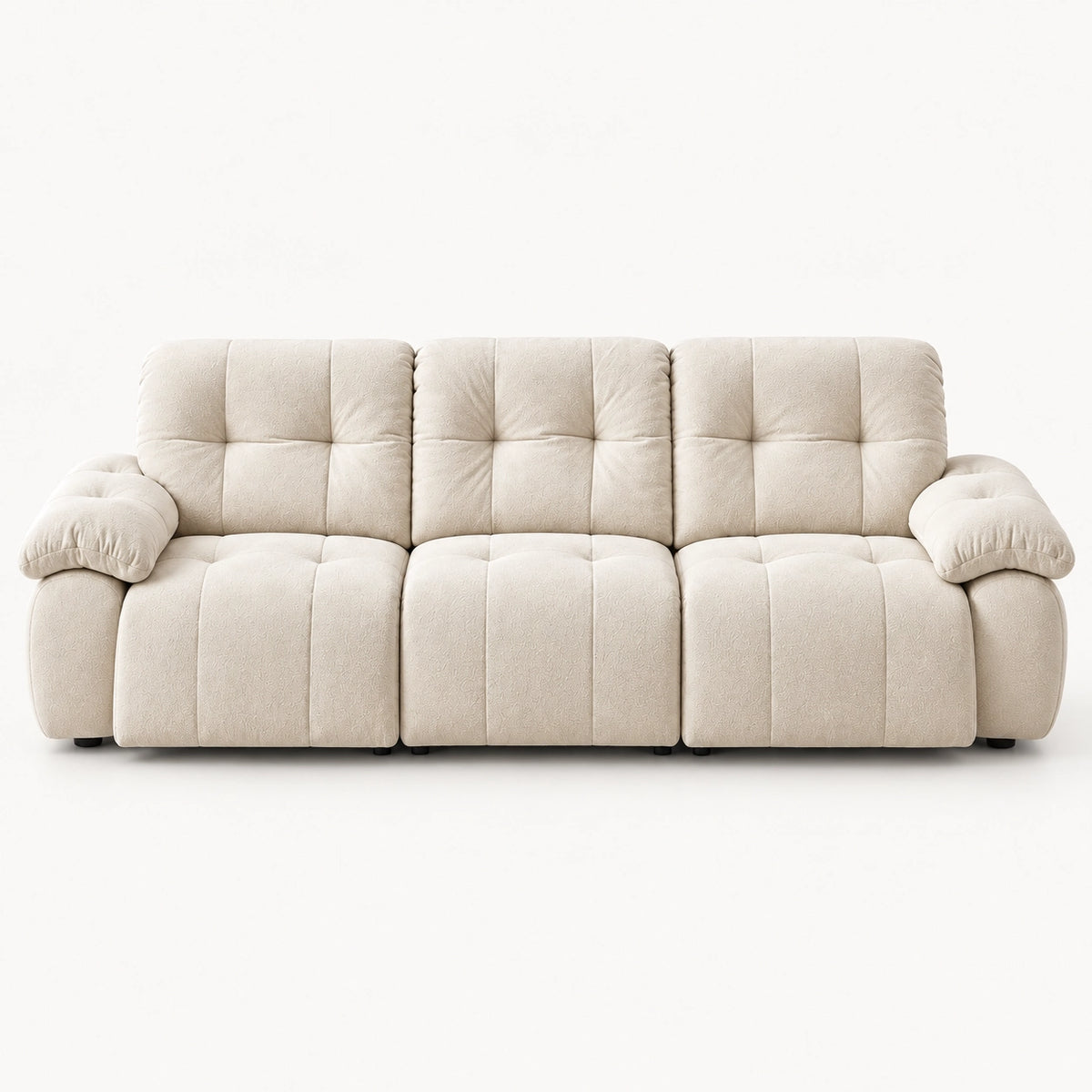 88.9" Minimalist Fabric Power Reclining Sofa