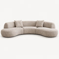 Crescent Modular Fabric Sofa with Removable Covers