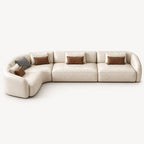 Low-Profile L- or U-Shaped Modular Sectional Sofa