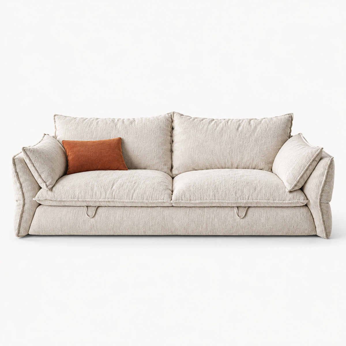 Retro Pull-Out Sofa Bed for Small Spaces
