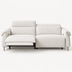 82.6" Japanese Minimalist Fabric Sofa with Adjustable Backrest