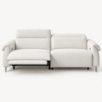 82.6" Japanese Minimalist Fabric Sofa with Adjustable Backrest