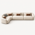Low-Profile L- or U-Shaped Modular Sectional Sofa