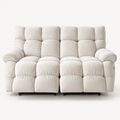 55.5" Lay-Flat Fabric Power Reclining Loveseat