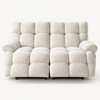 55.5" Lay-Flat Fabric Power Reclining Loveseat