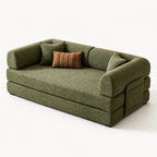 Frameless Fold-Out Sofa Bed for Two