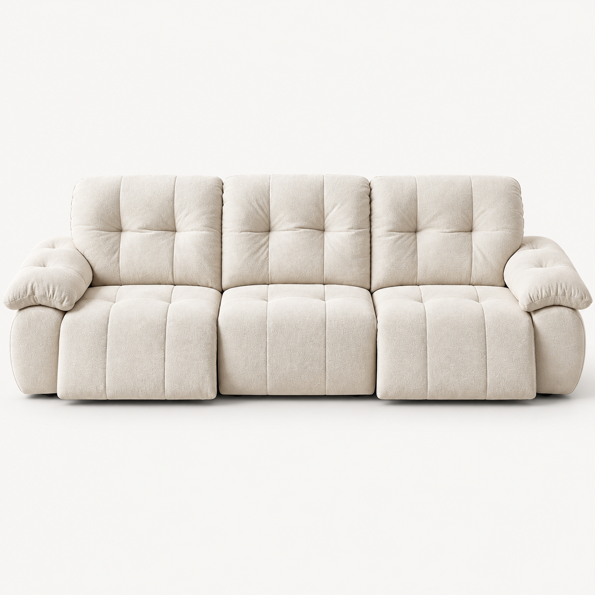 88.9" Minimalist Fabric Power Reclining Sofa