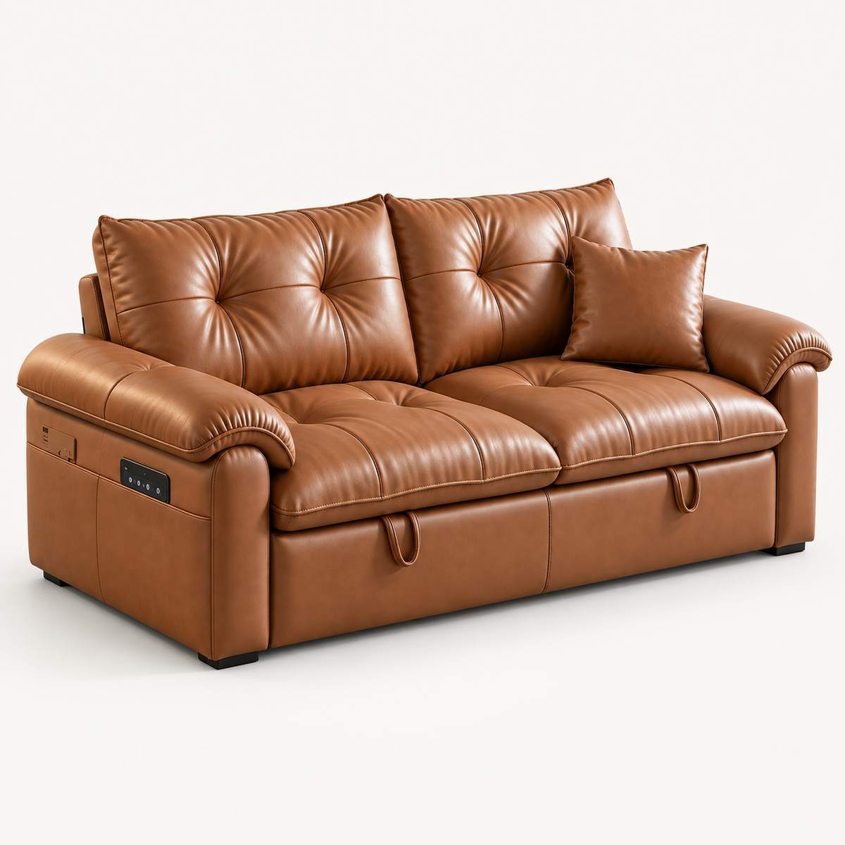 Modern Foldable Leather Sofa Bed