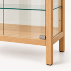Low Solid Wood Glass Display Cabinet