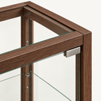 Low Solid Wood Glass Display Cabinet