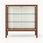 Low Solid Wood Glass Display Cabinet