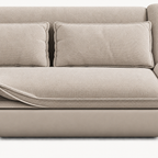 Cotton-Linen Foldable Sofa Bed