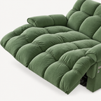 55.5" Lay-Flat Fabric Power Reclining Loveseat