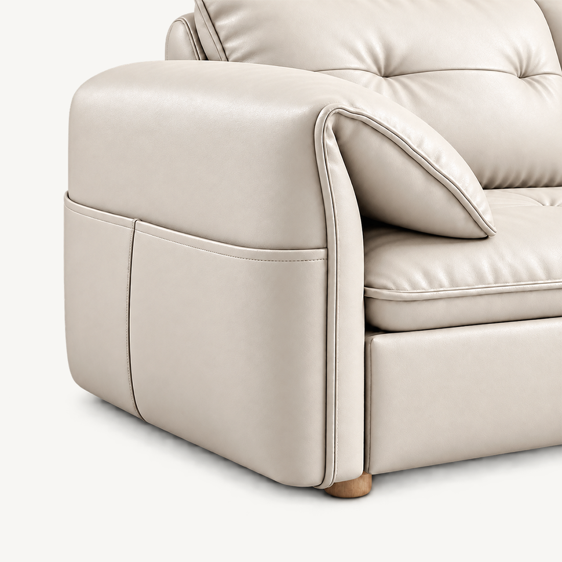 Compact Sofa Bed with Foldable Sliding Design
