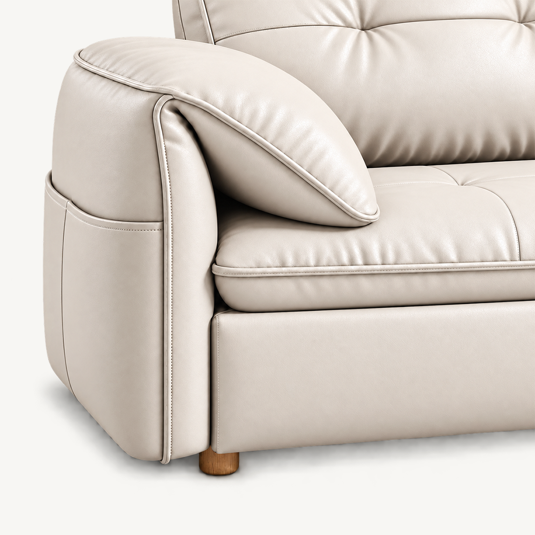 Compact Sofa Bed with Foldable Sliding Design