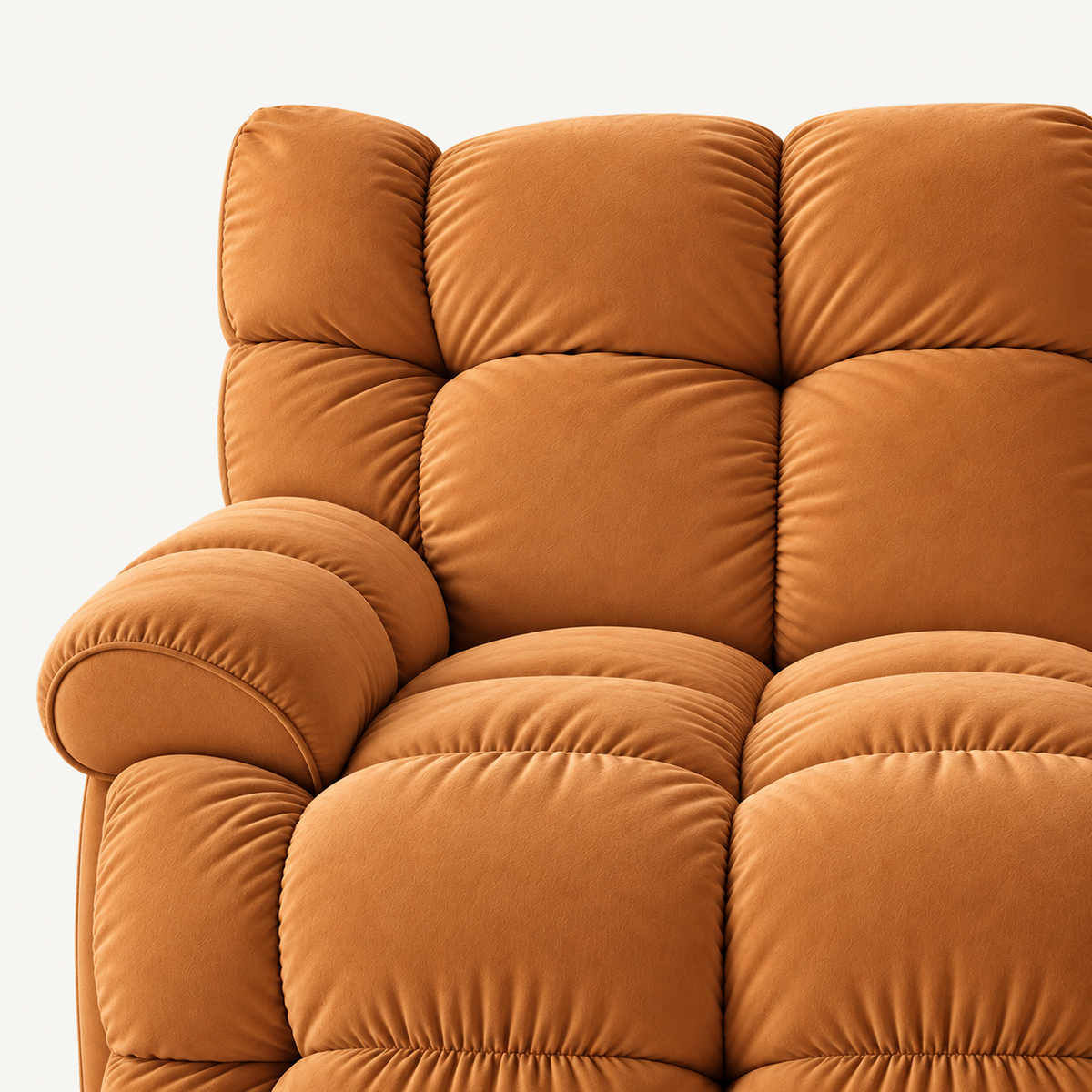 55.5" Lay-Flat Fabric Power Reclining Loveseat