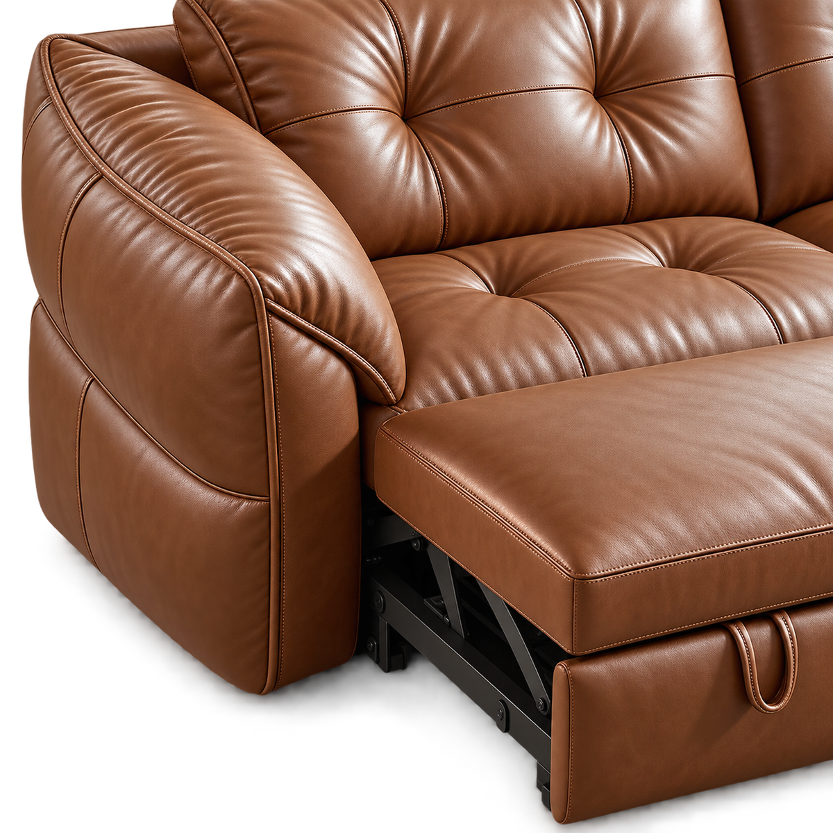 Modern Foldable Leather Sofa Bed