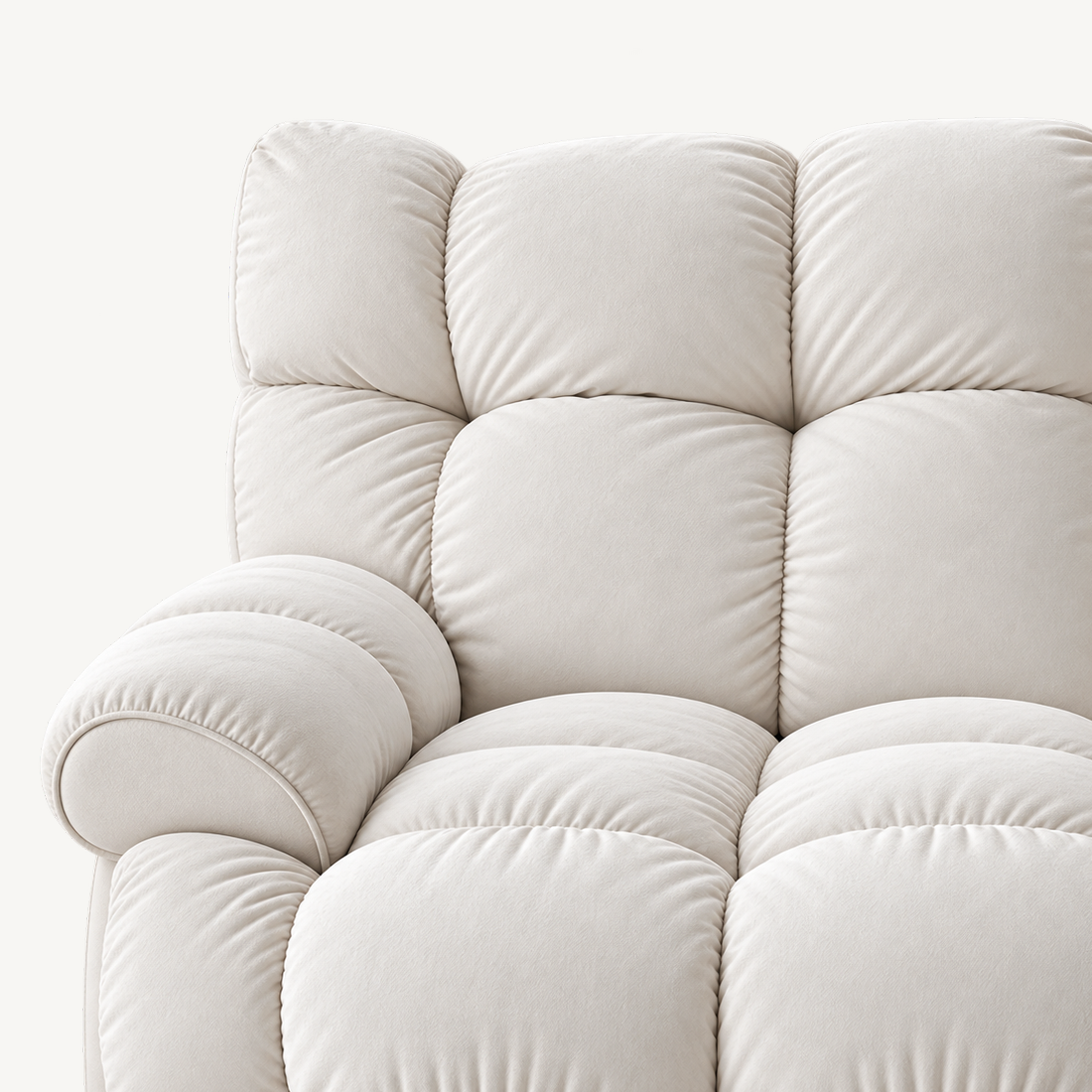 55.5" Lay-Flat Fabric Power Reclining Loveseat