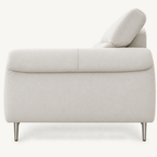 82.6" Japanese Minimalist Fabric Sofa with Adjustable Backrest