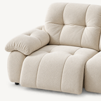 88.9" Minimalist Fabric Power Reclining Sofa