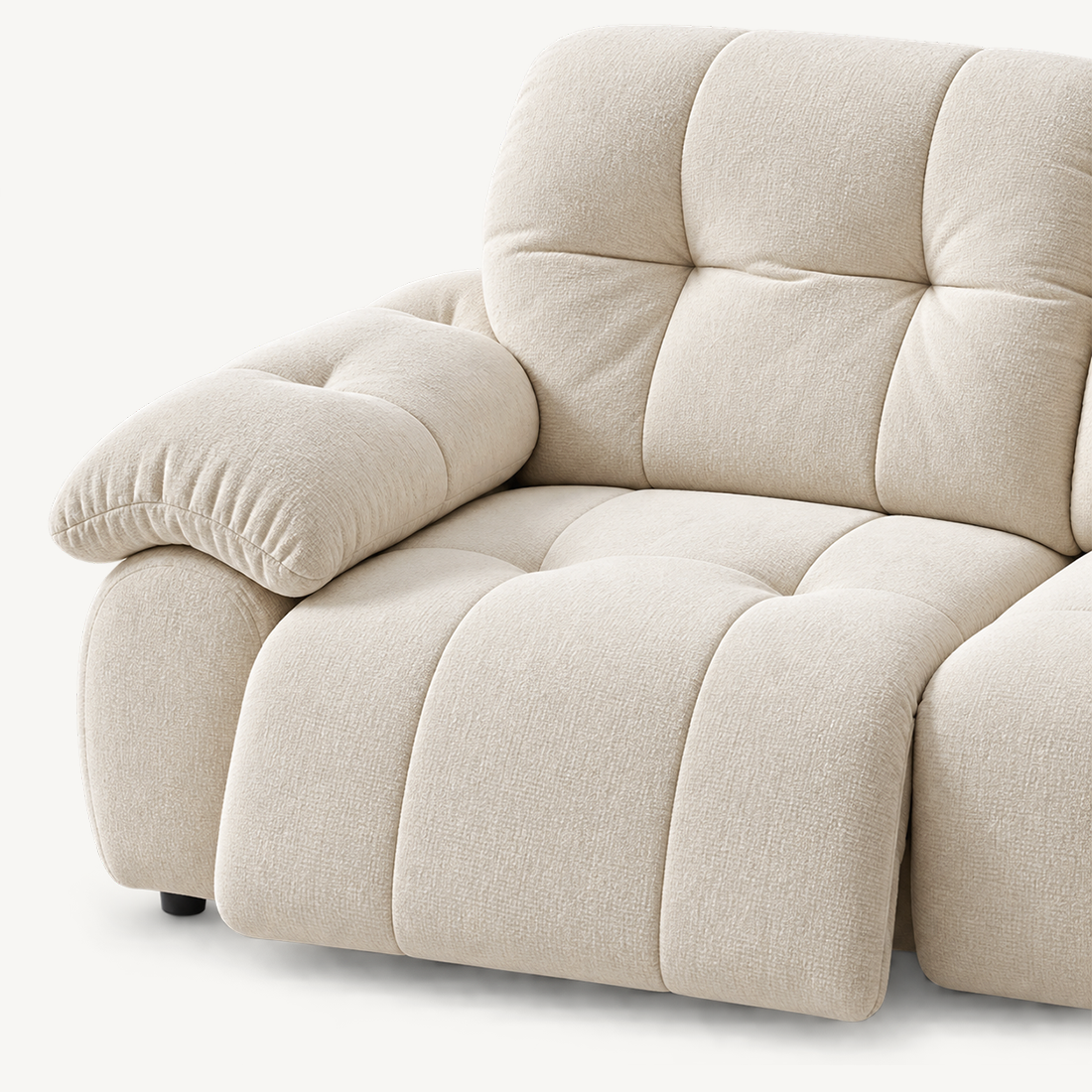 88.9" Minimalist Fabric Power Reclining Sofa