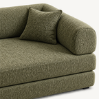 Frameless Fold-Out Sofa Bed for Two
