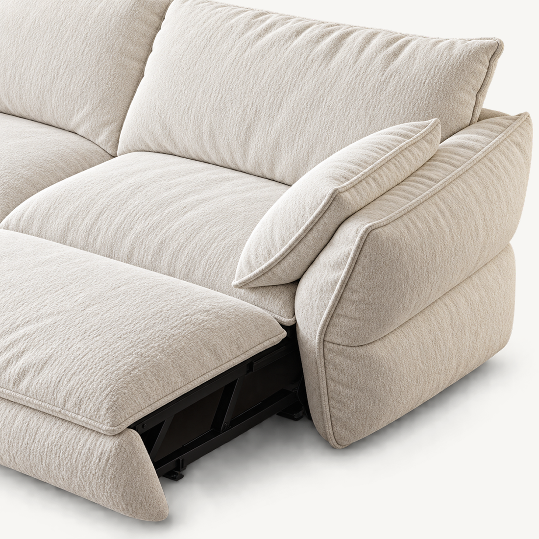 Retro Pull-Out Sofa Bed for Small Spaces