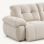 88.9" Minimalist Fabric Power Reclining Sofa