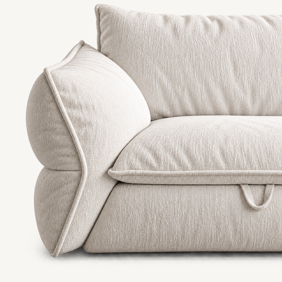 Retro Pull-Out Sofa Bed for Small Spaces