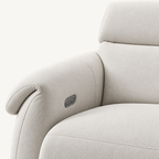 82.6" Japanese Minimalist Fabric Sofa with Adjustable Backrest