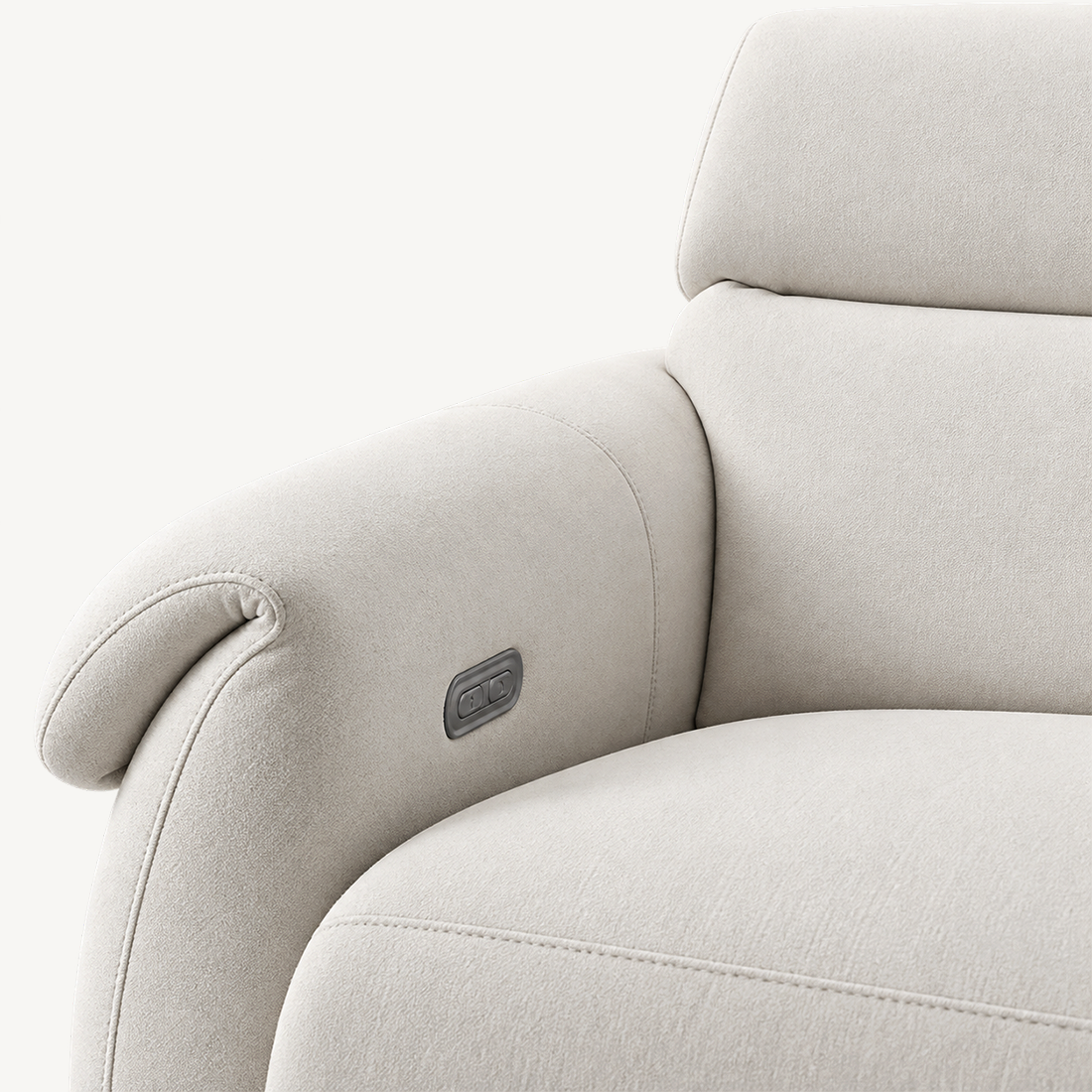 82.6" Japanese Minimalist Fabric Sofa with Adjustable Backrest