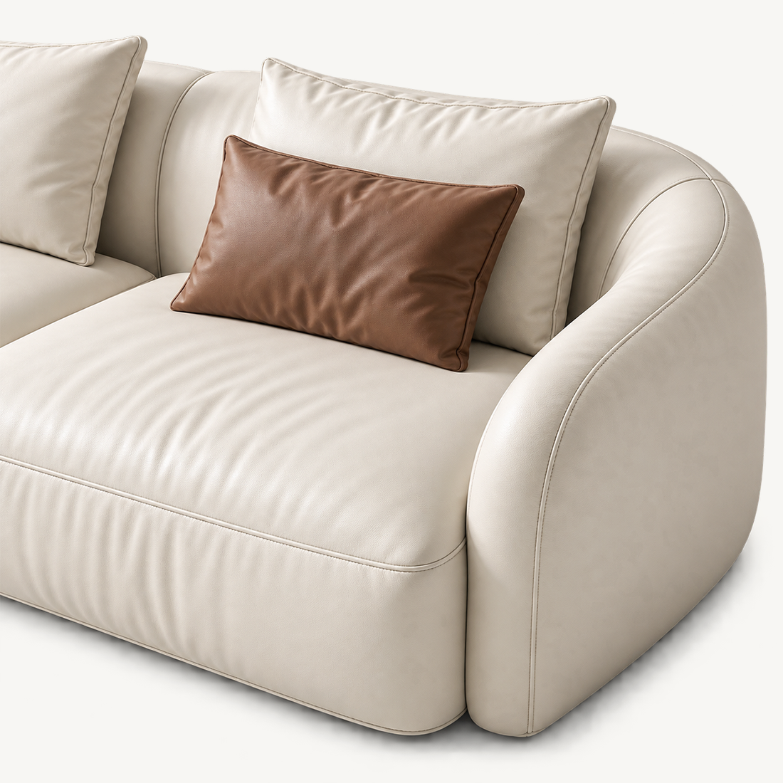 Low-Profile L- or U-Shaped Modular Sectional Sofa