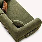 Frameless Fold-Out Sofa Bed for Two
