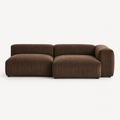 95.6" Mid-Century Modern Corduroy Modular Sofa