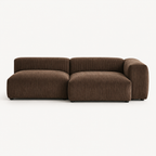 95.6" Mid-Century Modern Corduroy Modular Sofa