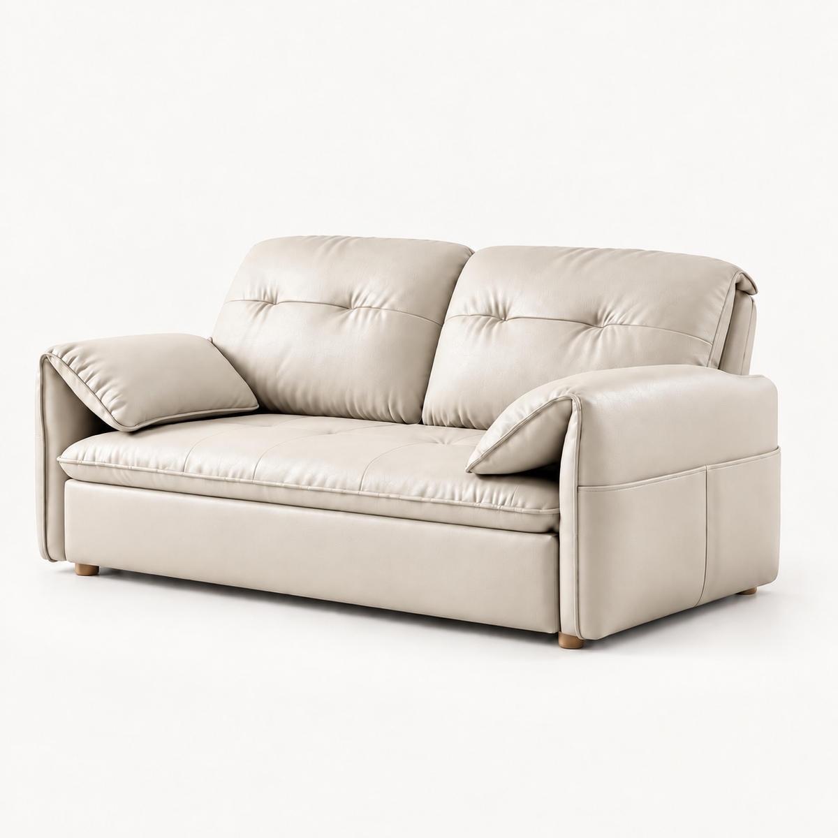 Compact Sofa Bed with Foldable Sliding Design