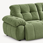 88.9" Minimalist Fabric Power Reclining Sofa