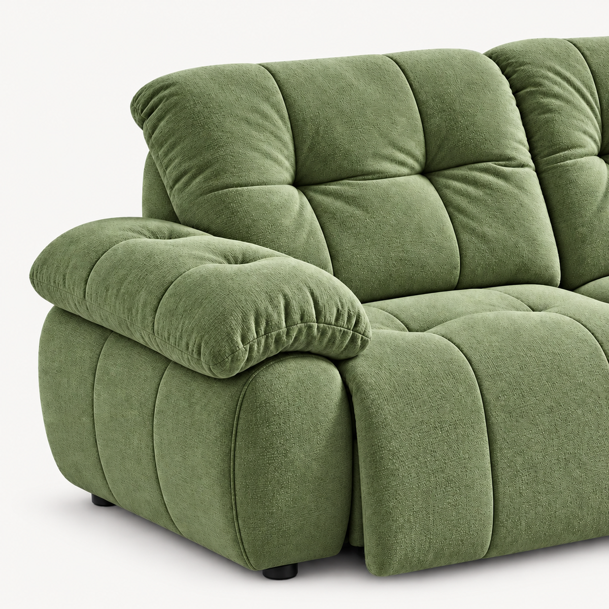 88.9" Minimalist Fabric Power Reclining Sofa