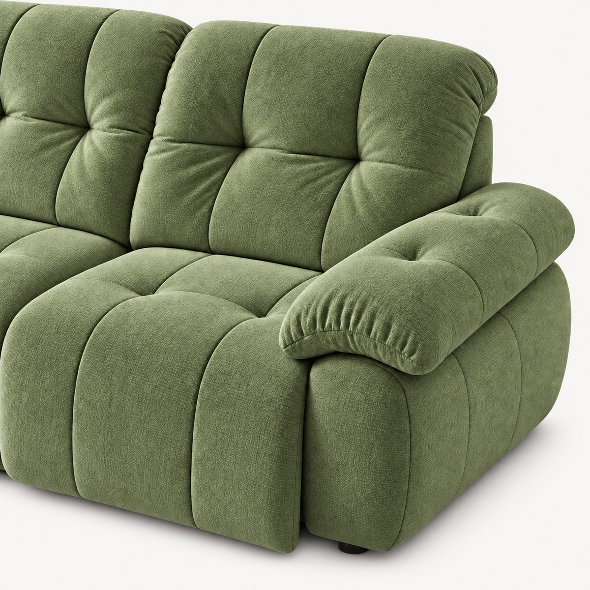 88.9" Minimalist Fabric Power Reclining Sofa