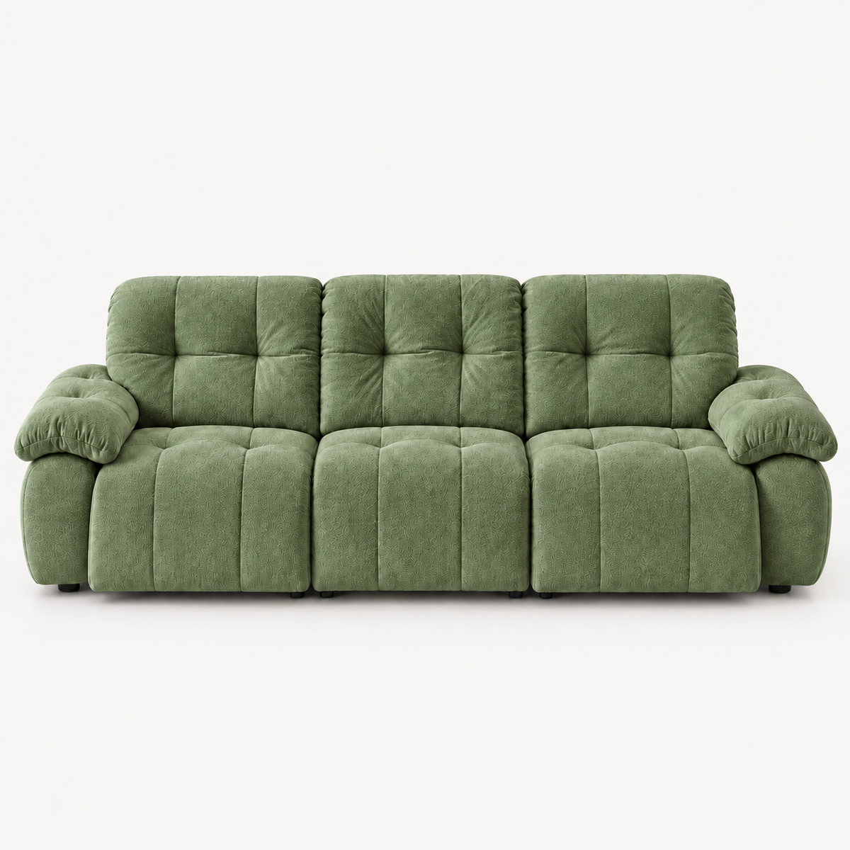 88.9" Minimalist Fabric Power Reclining Sofa
